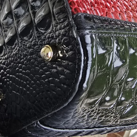 Brahmin Medium Asher In Vintage Red Stanza - Picture 11 of 14